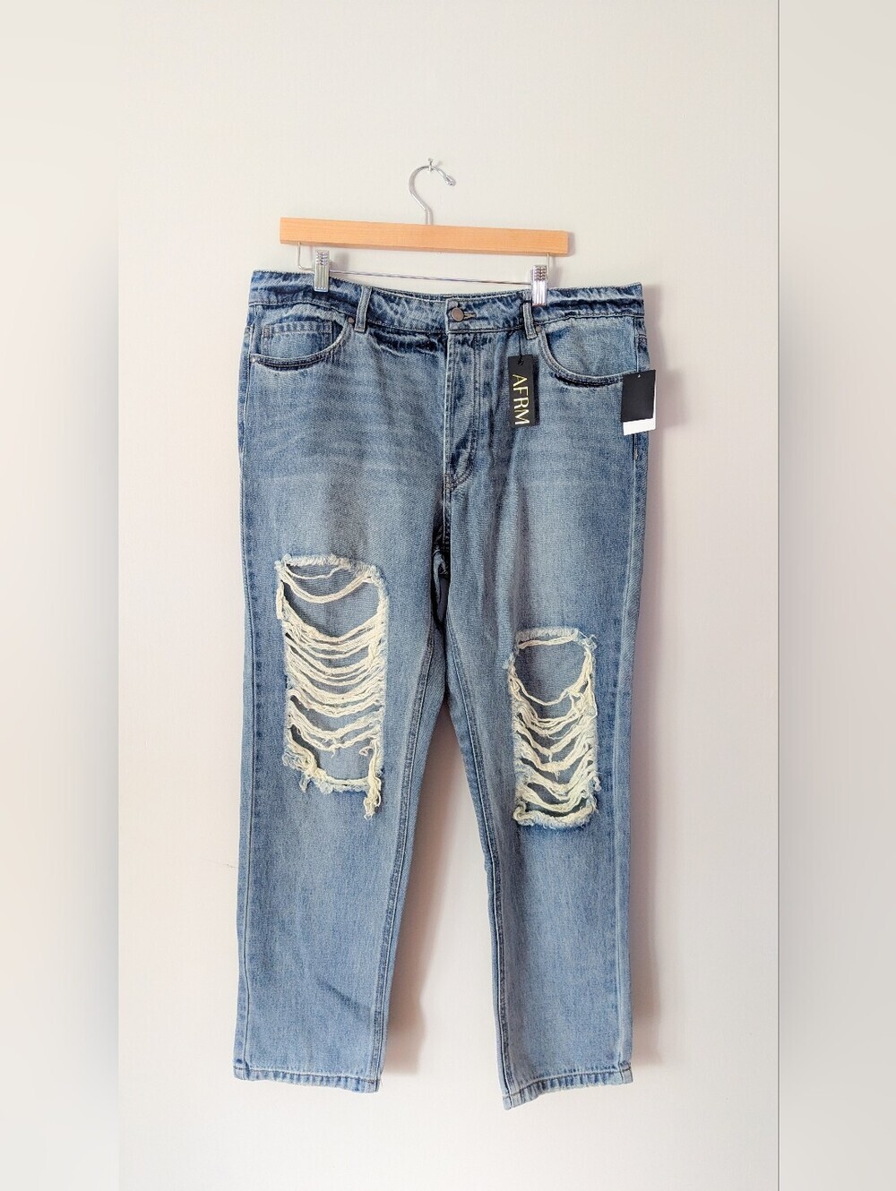 AFRM Revolve Ripped Distressed Jeans